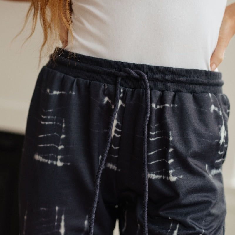 Can't Tie Me Down Dark Blue and White Joggers sold by Boujee Boutique product image thumbnail 5