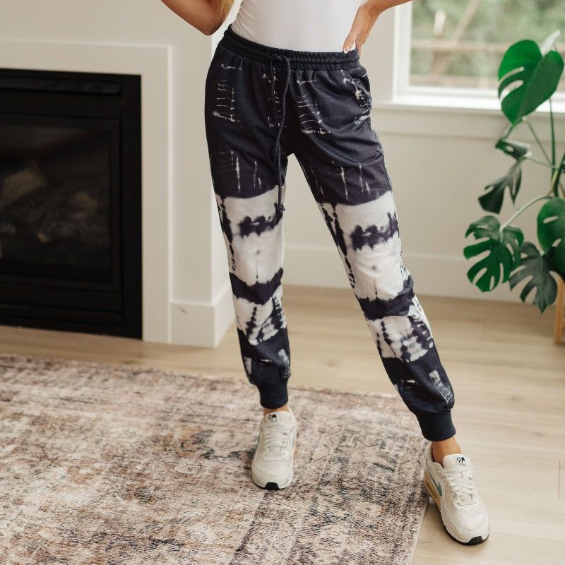 Can't Tie Me Down Dark Blue and White Joggers sold by Boujee Boutique