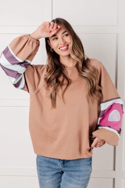 New and Improved Floral Patchwork Top sold by Boujee Boutique