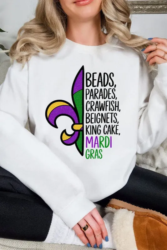 Best Of Mardi Gras Graphic Sweatshirt sold by Boujee Boutique