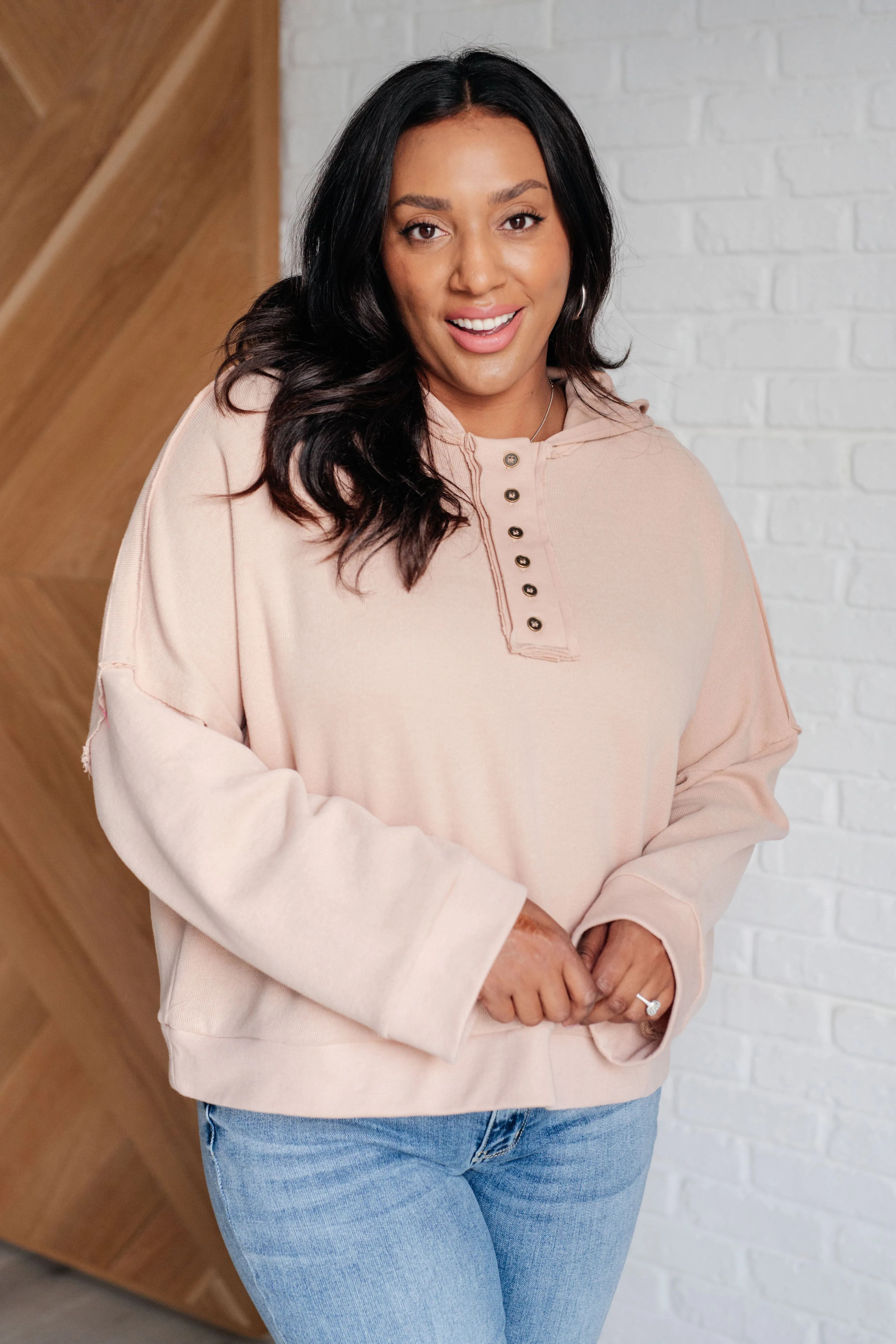 Throwback Heartthrob Hoodie in Beige sold by Boujee Boutique product image thumbnail 2