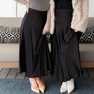 Timeless Tale Maxi Skirt in Black sold by Boujee Boutique