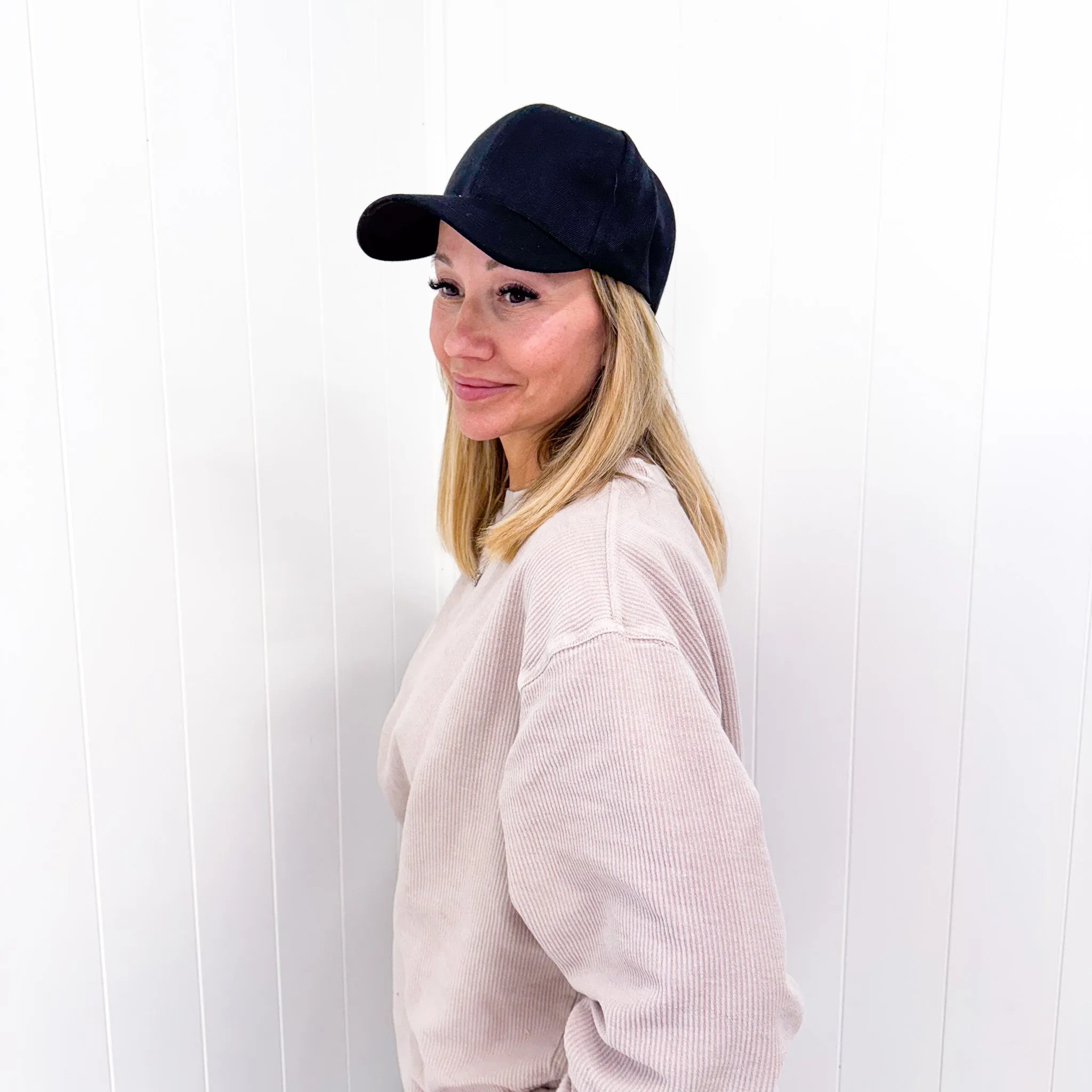 Basic Babe Ball Cap in Black sold by Boujee Boutique product image thumbnail 2