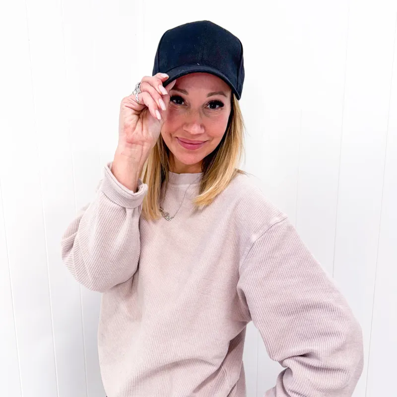 Basic Babe Ball Cap in Black sold by Boujee Boutique