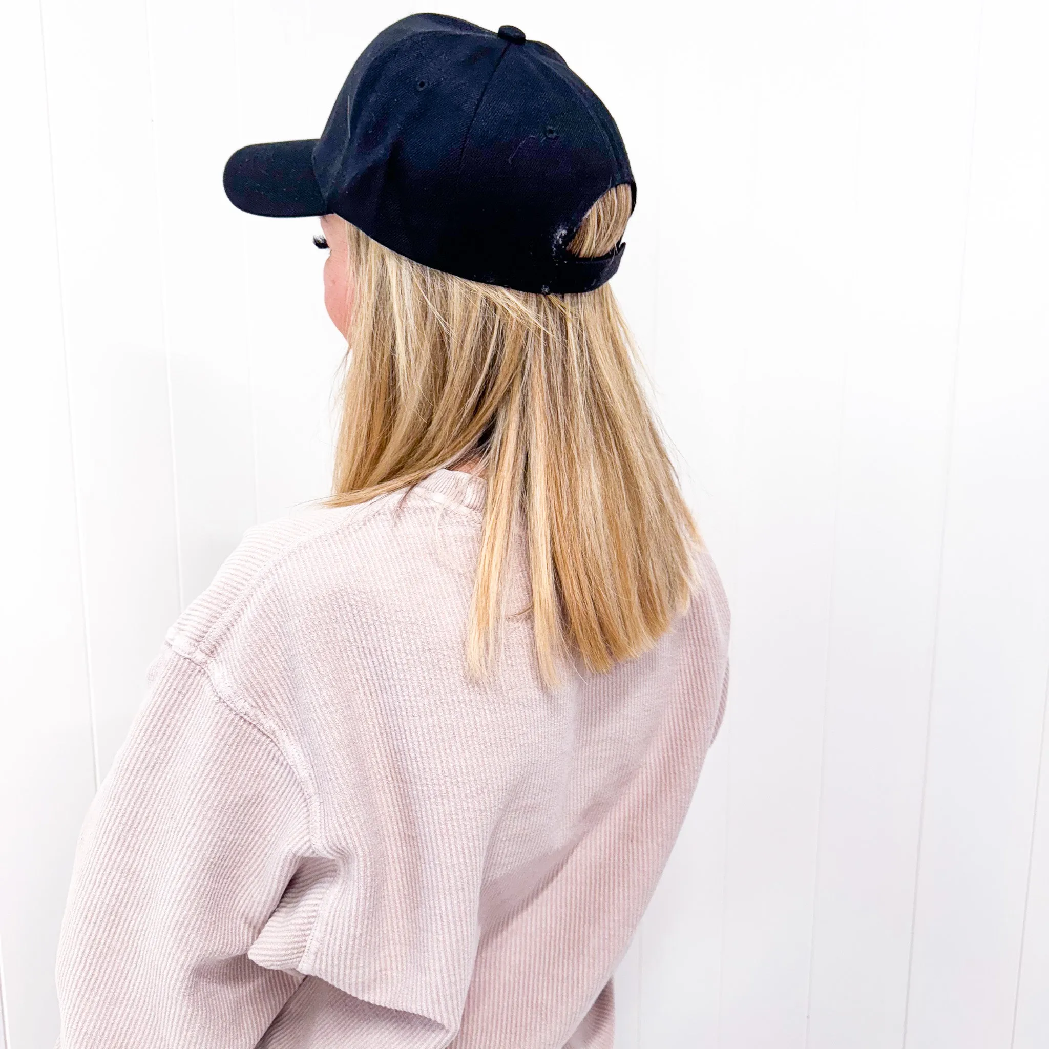 Basic Babe Ball Cap in Black sold by Boujee Boutique product image thumbnail 3