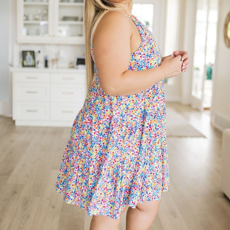 Afternoon Sun Sleeveless Floral Mini Dress sold by Boujee Boutique product image thumbnail 5