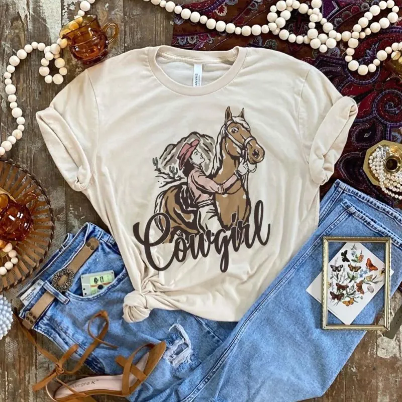 Traditional Cowgirl Graphic Tee sold by Boujee Boutique