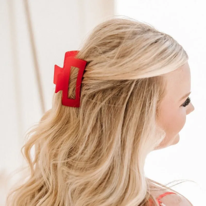 Claw Clip Set of 4 in Red sold by Boujee Boutique