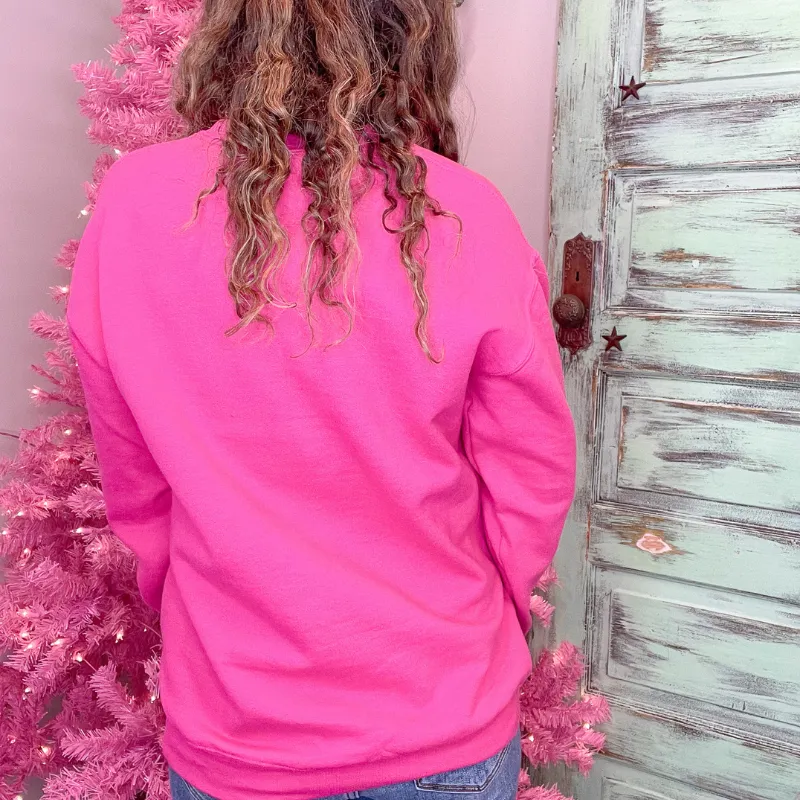 Pink Gingerbread Latte Christmas Sweatshirt sold by Boujee Boutique product image thumbnail 4