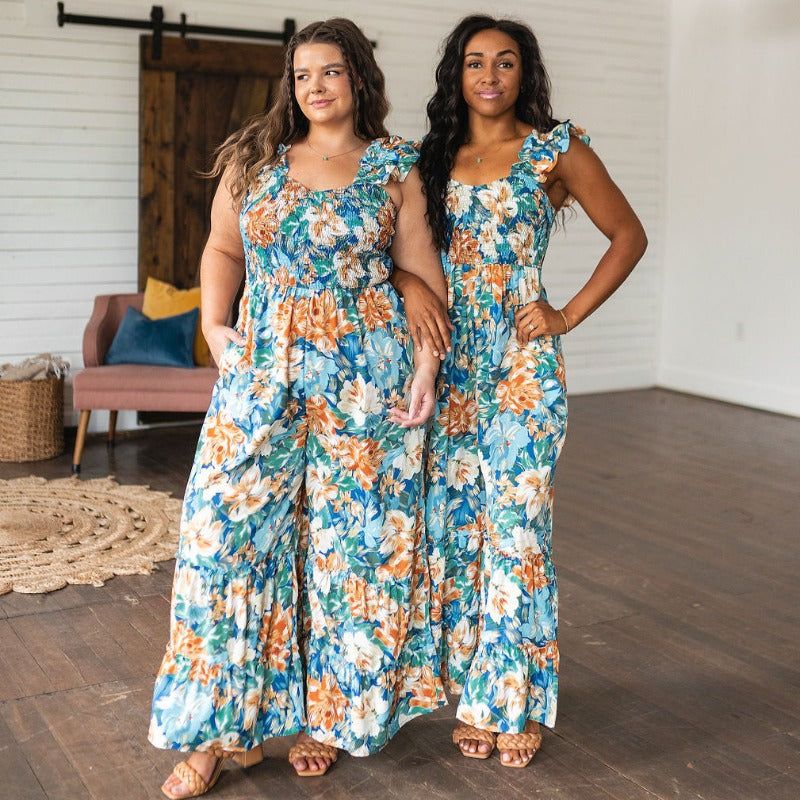 Summer Pretty Please Floral Jumpsuit sold by Boujee Boutique product image thumbnail 14