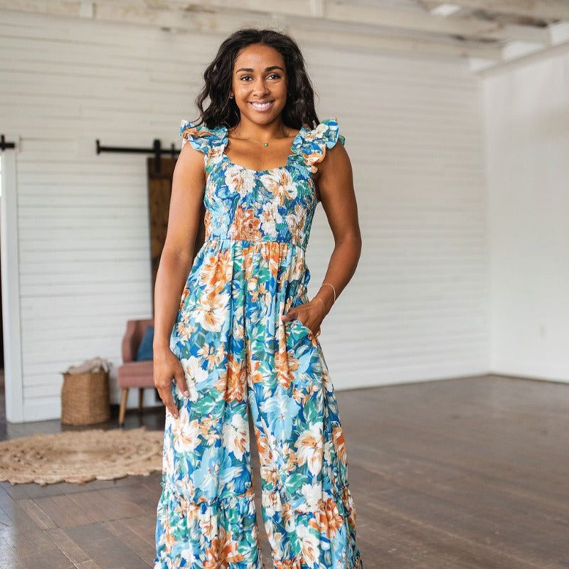 Summer Pretty Please Floral Jumpsuit sold by Boujee Boutique product image thumbnail 11