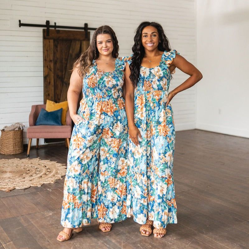 Summer Pretty Please Floral Jumpsuit sold by Boujee Boutique product image thumbnail 8