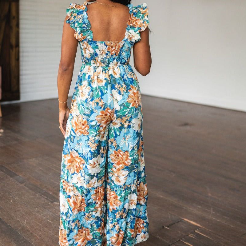 Summer Pretty Please Floral Jumpsuit sold by Boujee Boutique product image thumbnail 5