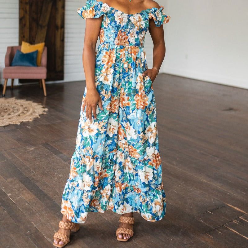 Summer Pretty Please Floral Jumpsuit sold by Boujee Boutique product image thumbnail 2