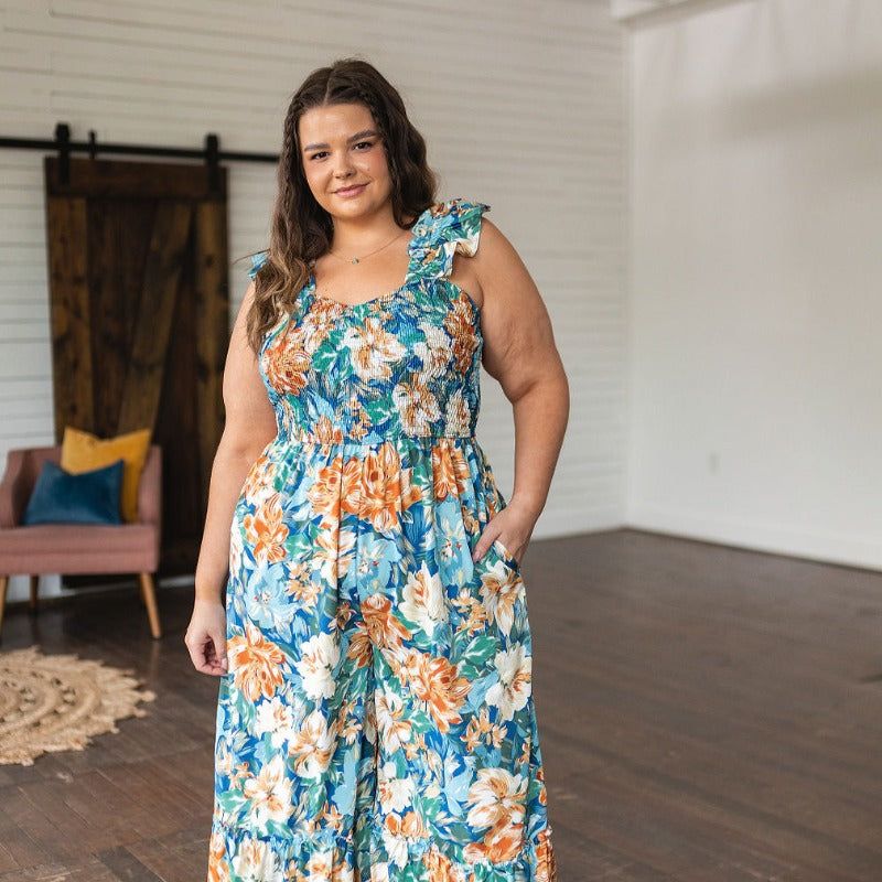 Summer Pretty Please Floral Jumpsuit sold by Boujee Boutique product image thumbnail 3