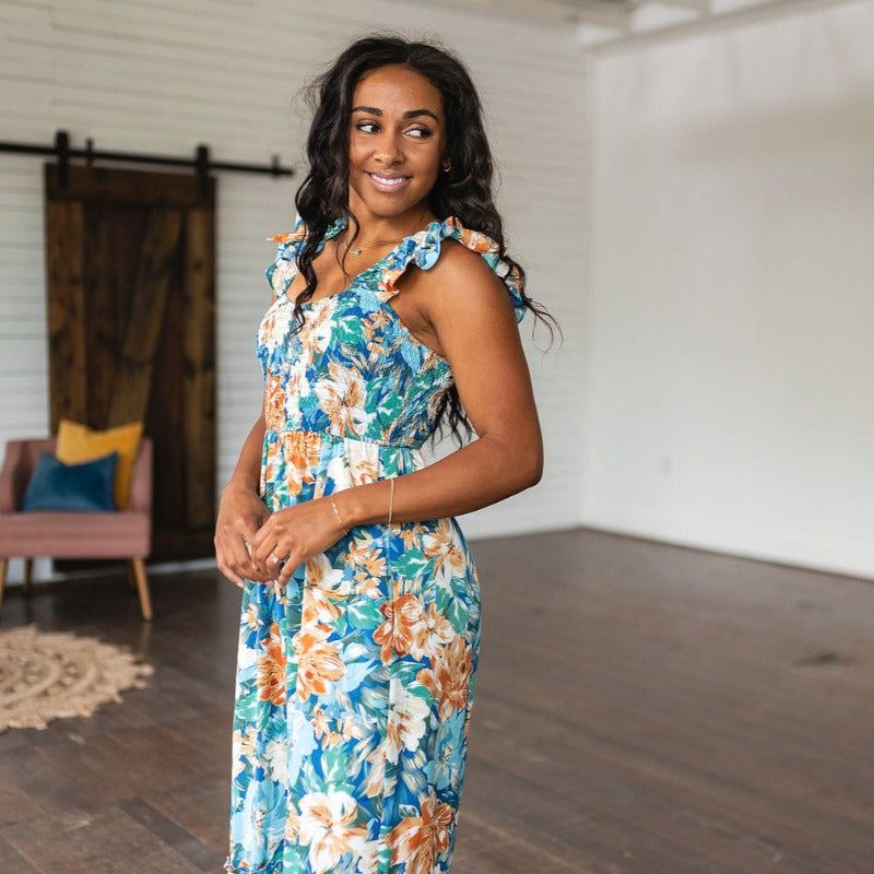 Summer Pretty Please Floral Jumpsuit sold by Boujee Boutique product image thumbnail 4