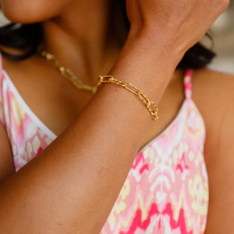 Glistening Paperclip Chain Bracelet sold by Boujee Boutique