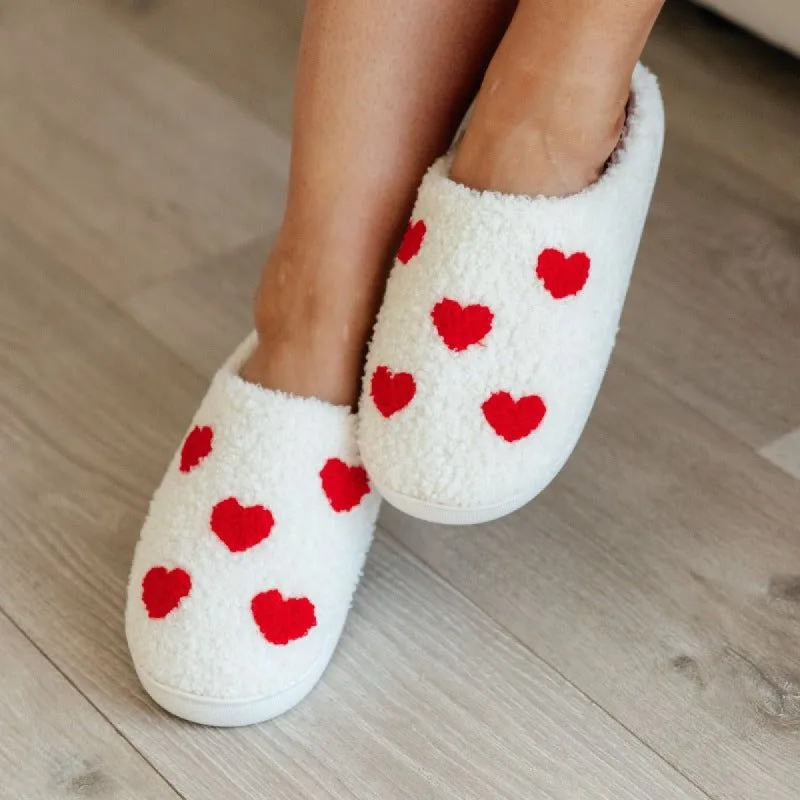 Mini Hearts Cozy Slippers sold by Boujee Boutique