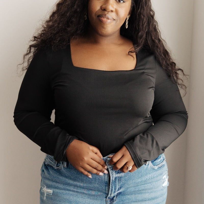 Too Good to Be True Bodysuit in Black sold by Boujee Boutique product image thumbnail 2