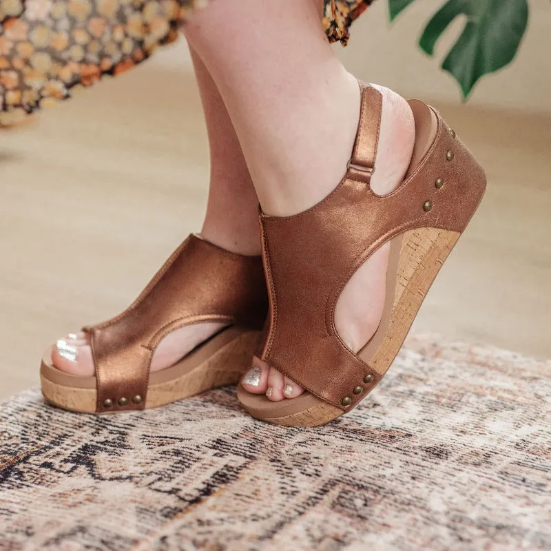 Corkey's Walk This Way Wedge Sandals in Antique Bronze sold by Boujee Boutique product image thumbnail 3