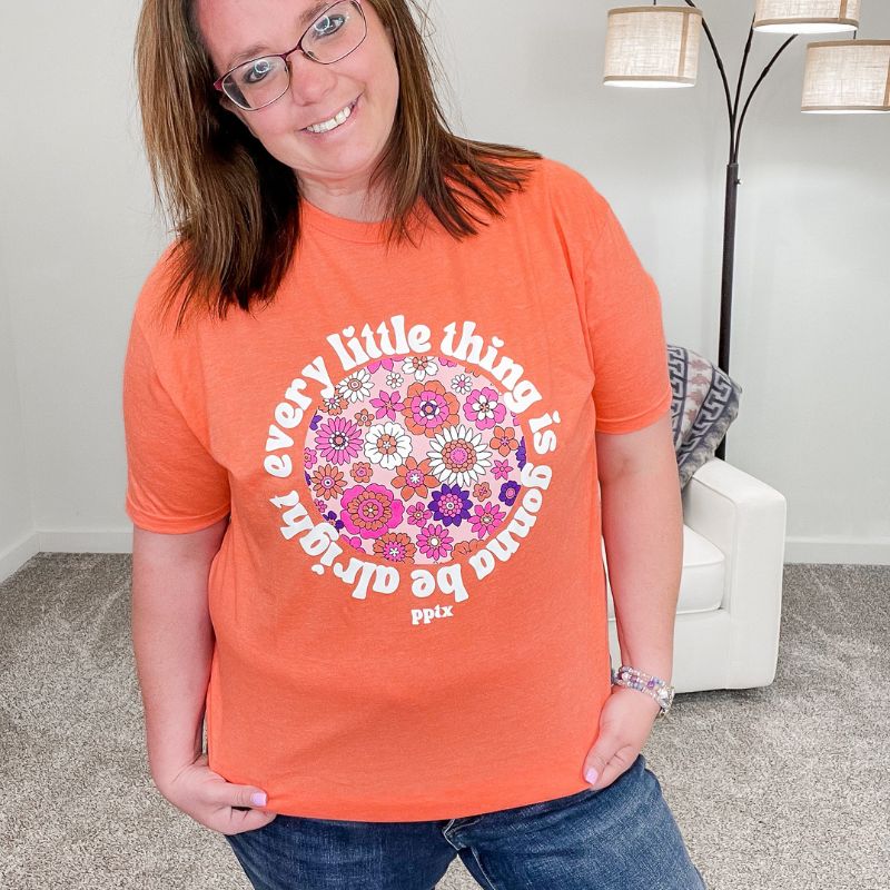 Every Little Thing Is Gonna be Alright Graphic Tee sold by Boujee Boutique product image thumbnail 3