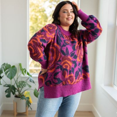 Rosie Posey Floral Sweater sold by Boujee Boutique