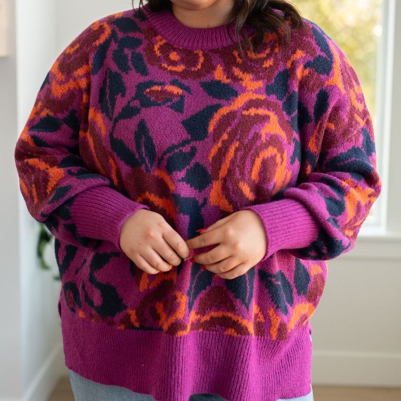 Rosie Posey Floral Sweater sold by Boujee Boutique product image thumbnail 3