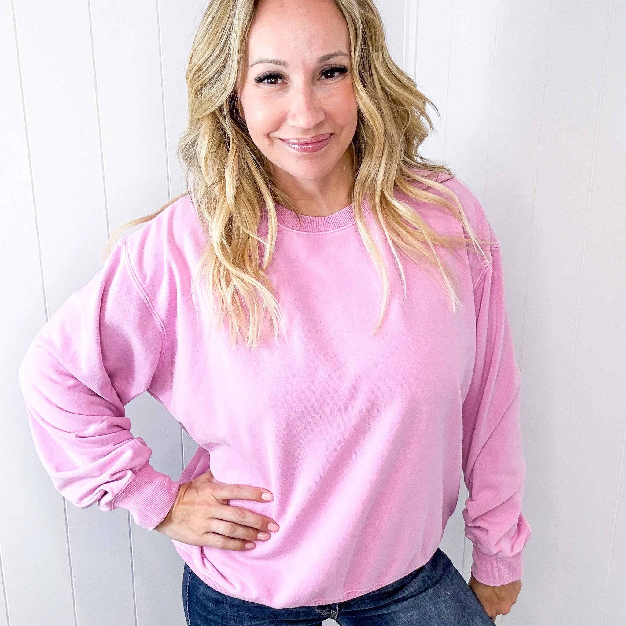 Chasing Sunsets Lightweight Soft Pullover Long Sleeve Sweatshirt sold by Boujee Boutique product image thumbnail 2