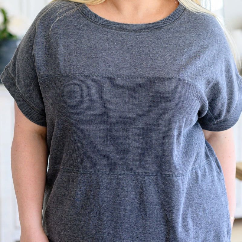 Unmarked Remarks Top in Charcoal sold by Boujee Boutique product image thumbnail 4