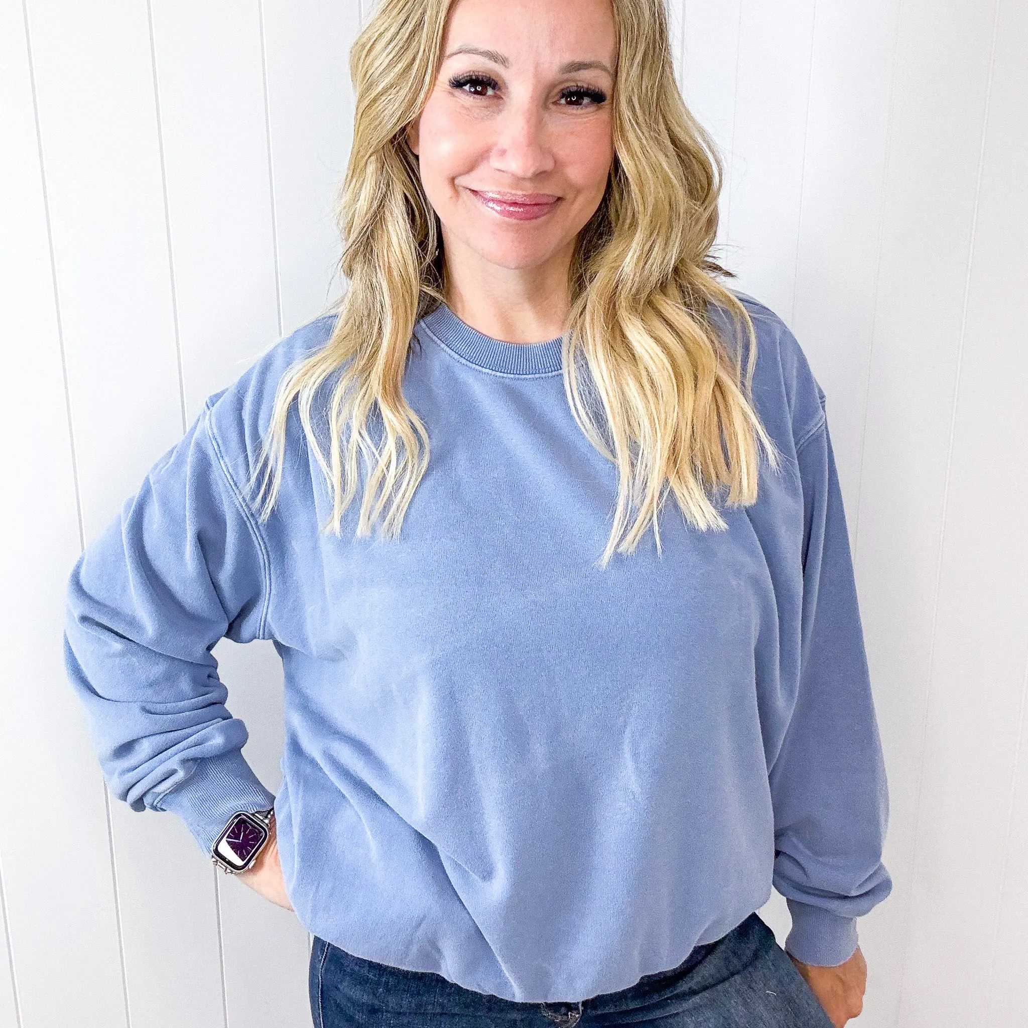 Chasing Sunsets Lightweight Soft Pullover Long Sleeve Sweatshirt sold by Boujee Boutique product image thumbnail 4