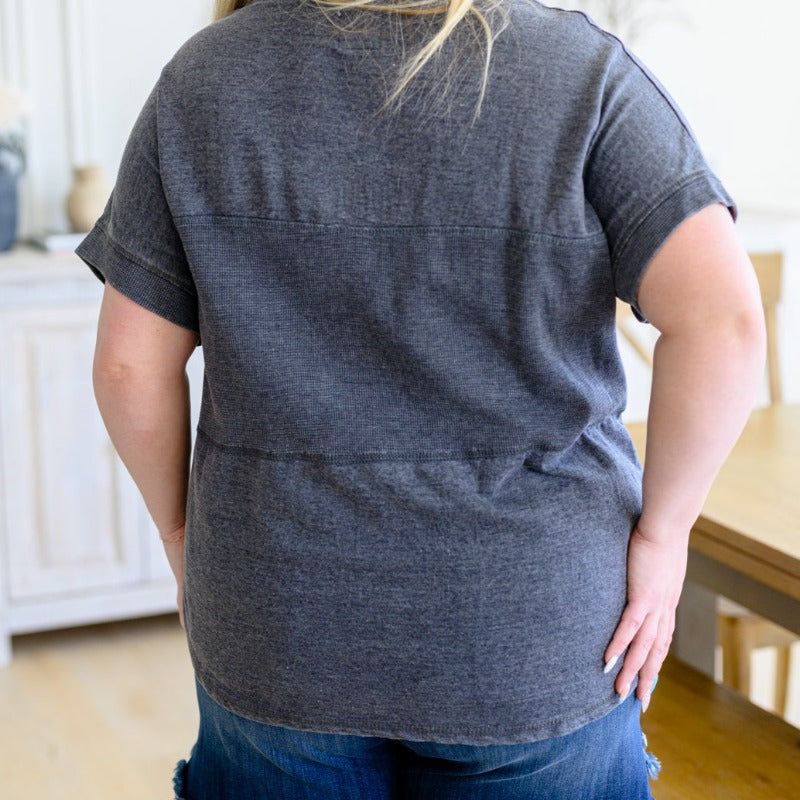 Unmarked Remarks Top in Charcoal sold by Boujee Boutique product image thumbnail 12