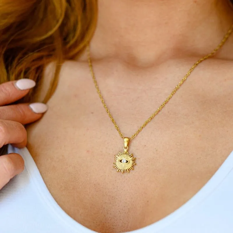 Eye of the Tiger Pendant Necklace sold by Boujee Boutique