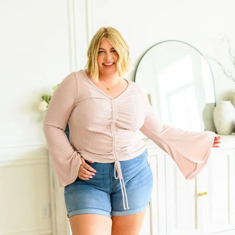 Giselle Gathered Front Blouse sold by Boujee Boutique