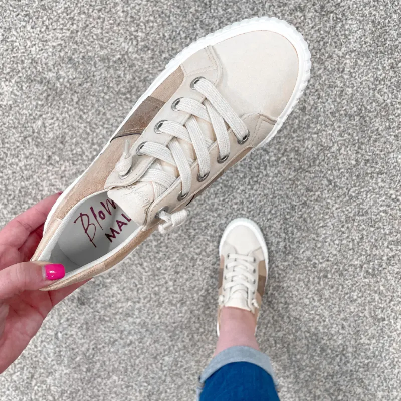 Blowfish Malibu Wave Sand and Rose Gold Sneaker sold by Boujee Boutique