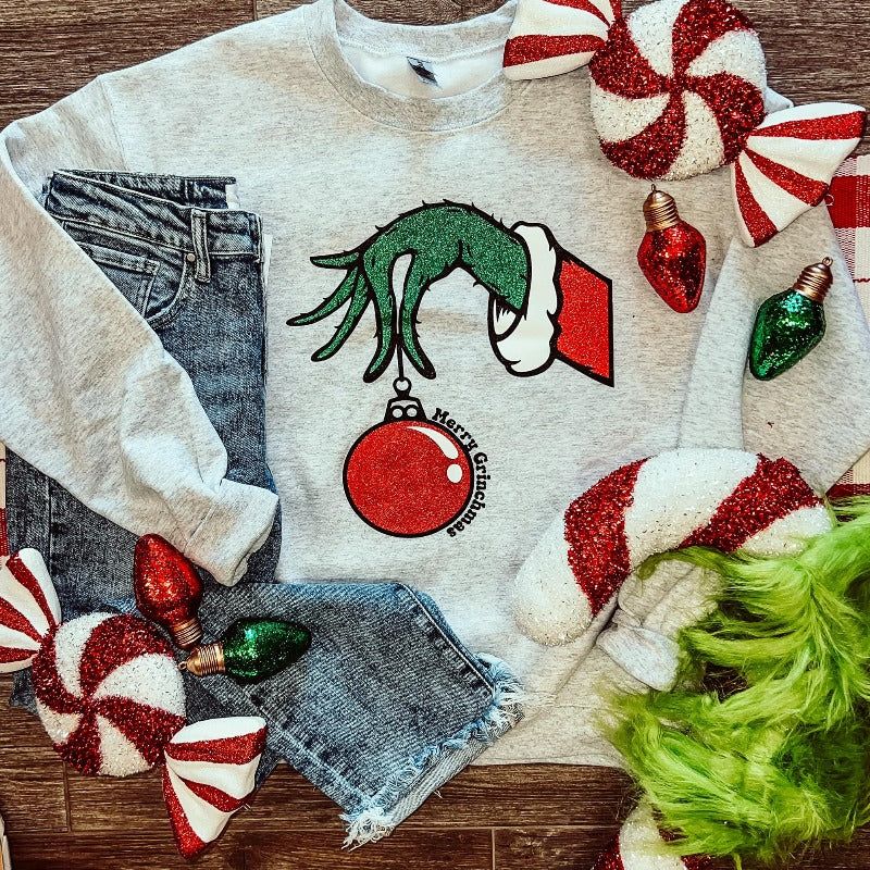 Merry Christmas Sweatshirt sold by Boujee Boutique product image thumbnail 5