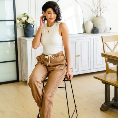 Ribbed Jersey Knit White Best Friends Cropped Tank sold by Boujee Boutique