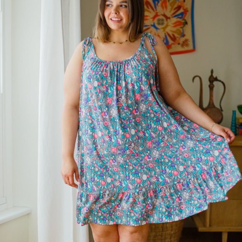 Floral Essence Tie Strap Dress sold by Boujee Boutique product image thumbnail 12