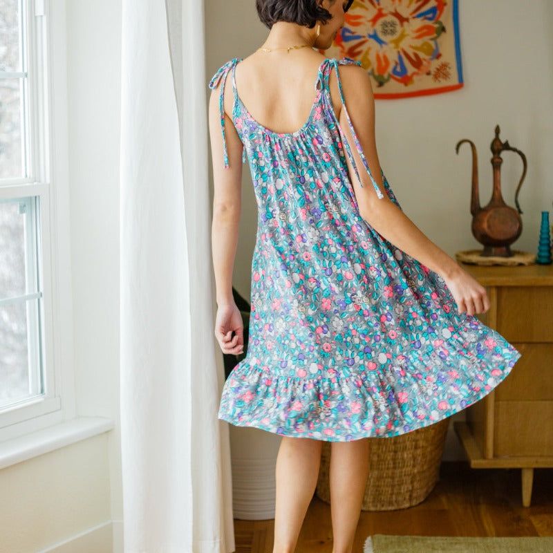 Floral Essence Tie Strap Dress sold by Boujee Boutique product image thumbnail 7
