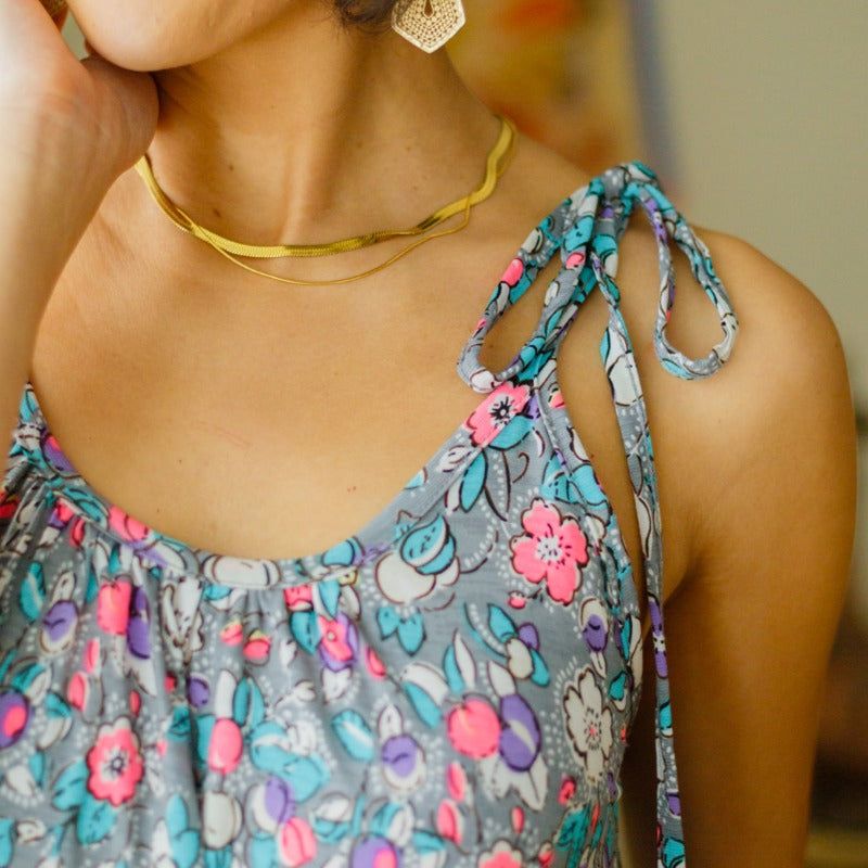 Floral Essence Tie Strap Dress sold by Boujee Boutique product image thumbnail 3