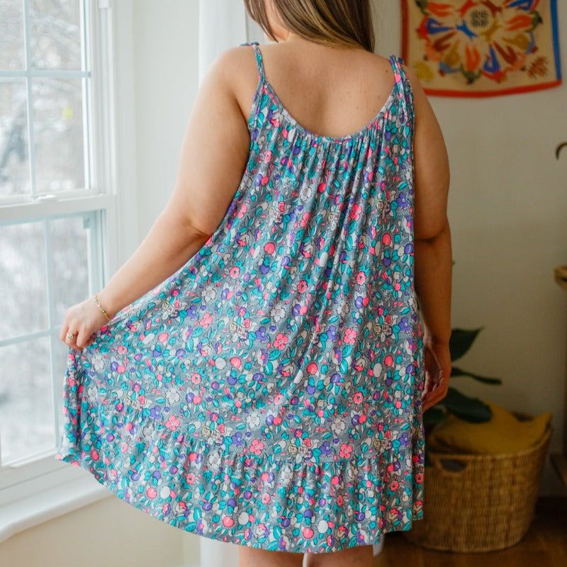 Floral Essence Tie Strap Dress sold by Boujee Boutique product image thumbnail 14