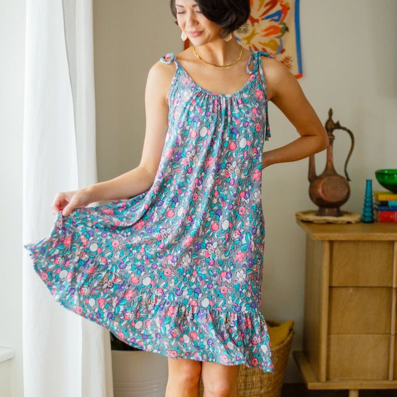 Floral Essence Tie Strap Dress sold by Boujee Boutique product image thumbnail 2