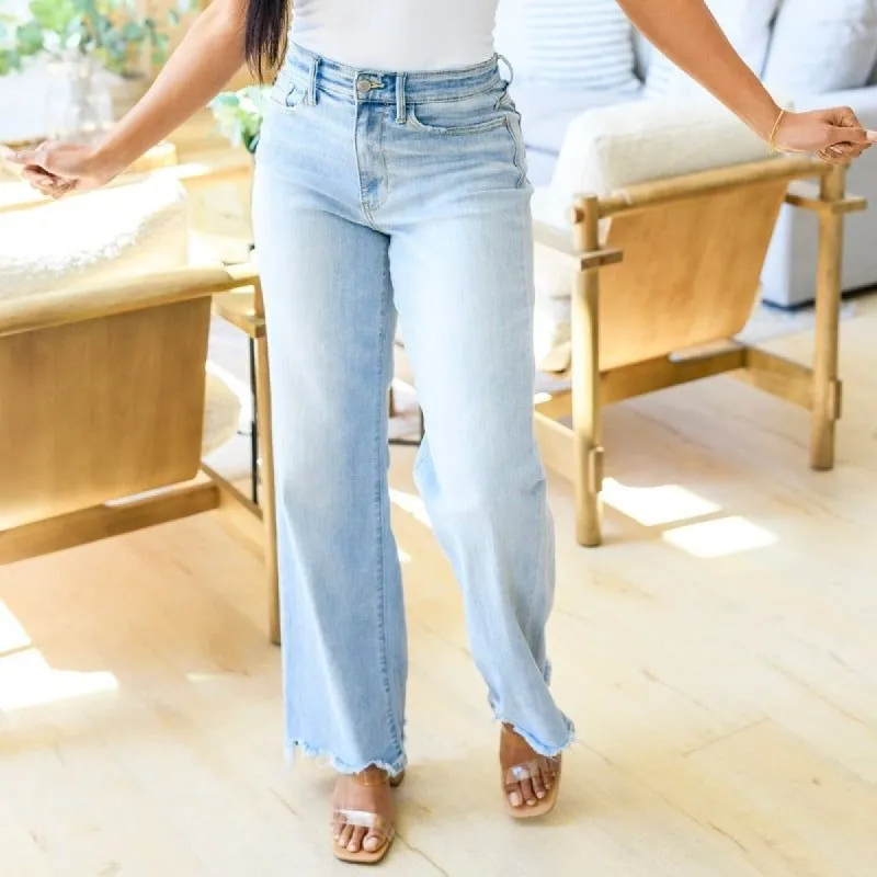 Judy Blue High Waist Straight Leg Jeans sold by Boujee Boutique