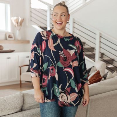 Float On Floral Dolman SleeveTop sold by Boujee Boutique