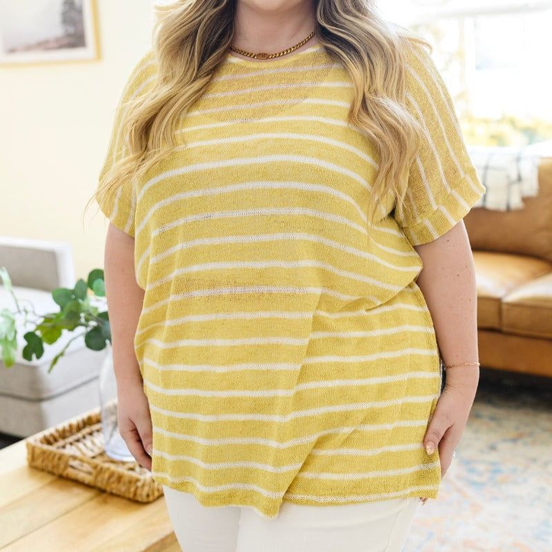 Simply Sweet Striped Top sold by Boujee Boutique product image thumbnail 2