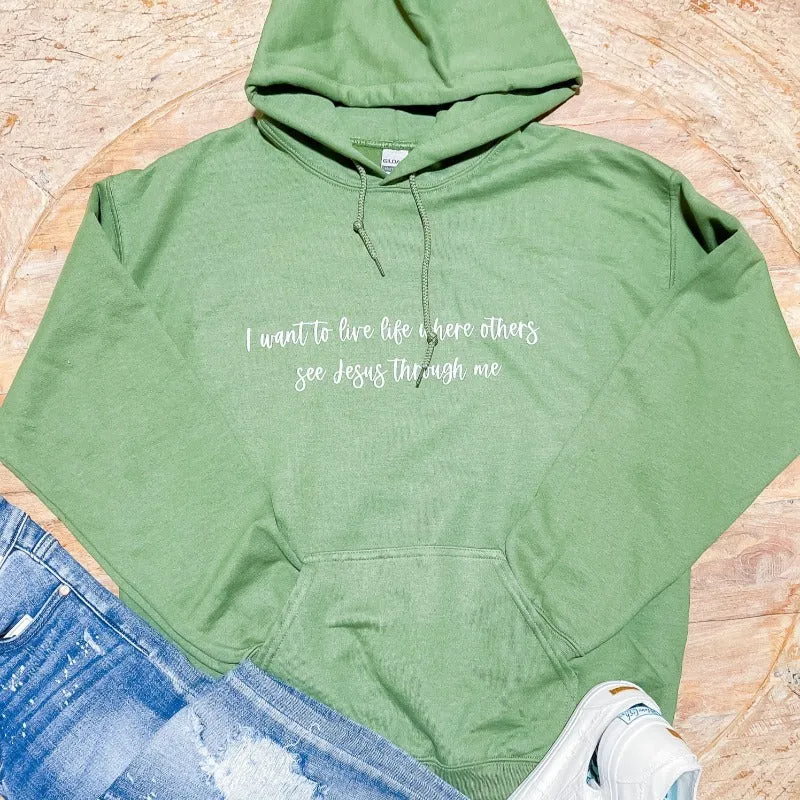 I want to live life where others see Jesus through me Hoodie sold by Boujee Boutique product image thumbnail 5