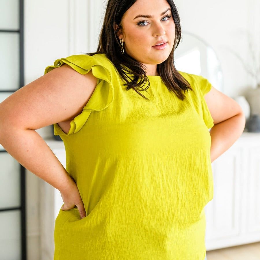 Lucy Layered Ruffle Cap Sleeve Blouse sold by Boujee Boutique product image thumbnail 11
