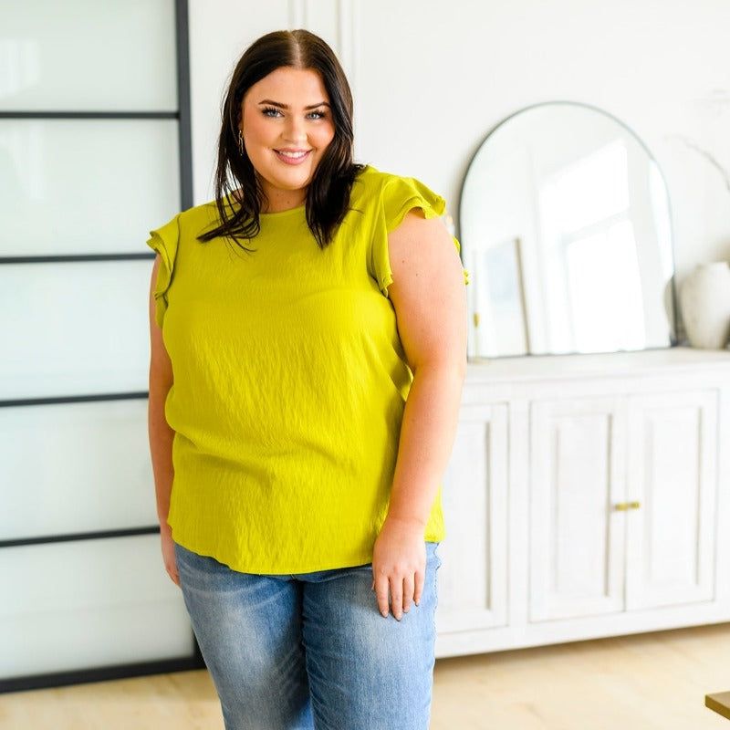 Lucy Layered Ruffle Cap Sleeve Blouse sold by Boujee Boutique product image thumbnail 9