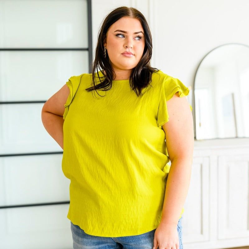 Lucy Layered Ruffle Cap Sleeve Blouse sold by Boujee Boutique product image thumbnail 10