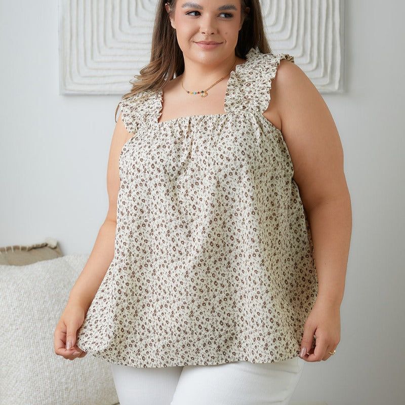 Dandy Darling Ditsy Floral Tank Top sold by Boujee Boutique product image thumbnail 3