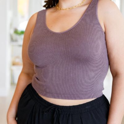 Fundamentals Ribbed Seamless Reversible Tank in Brown sold by Boujee Boutique
